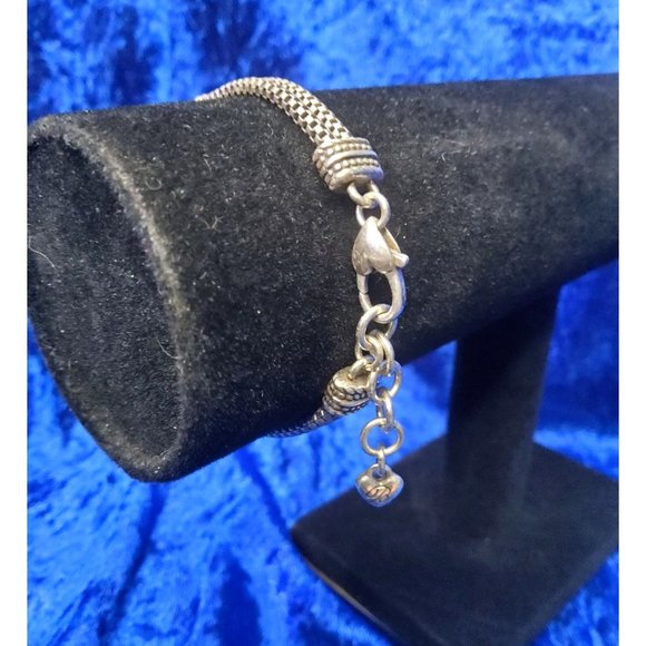 vintage brighton czarina citrine stone dual band silver plated bracelet - Picture 4 of 5